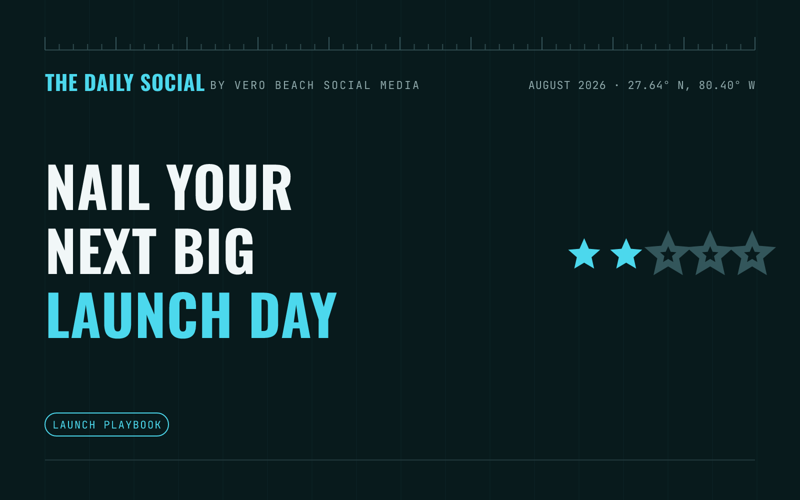 The Daily Social branded cover: How to Announce a New Product or Service on Social Media, by Vero Beach Social Media