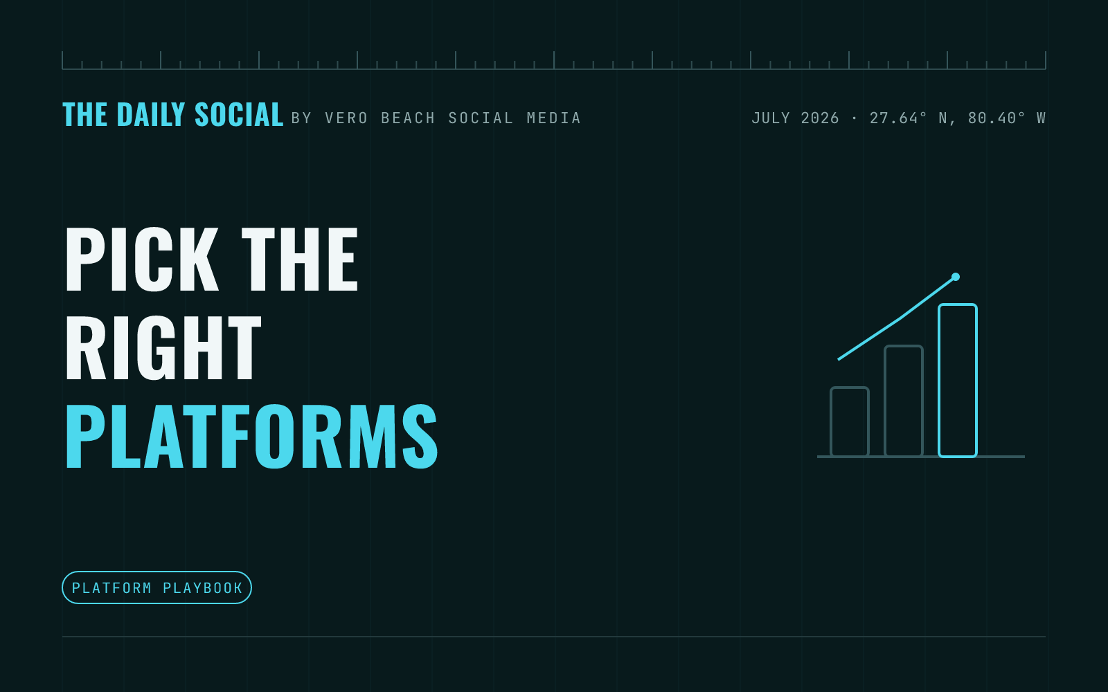 The Daily Social branded cover: how to choose the right social media platforms for your small business, by Vero Beach Social Media